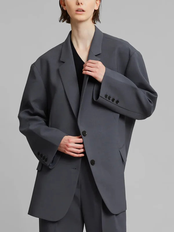 Viviana™ | Blazer Grigio Oversize