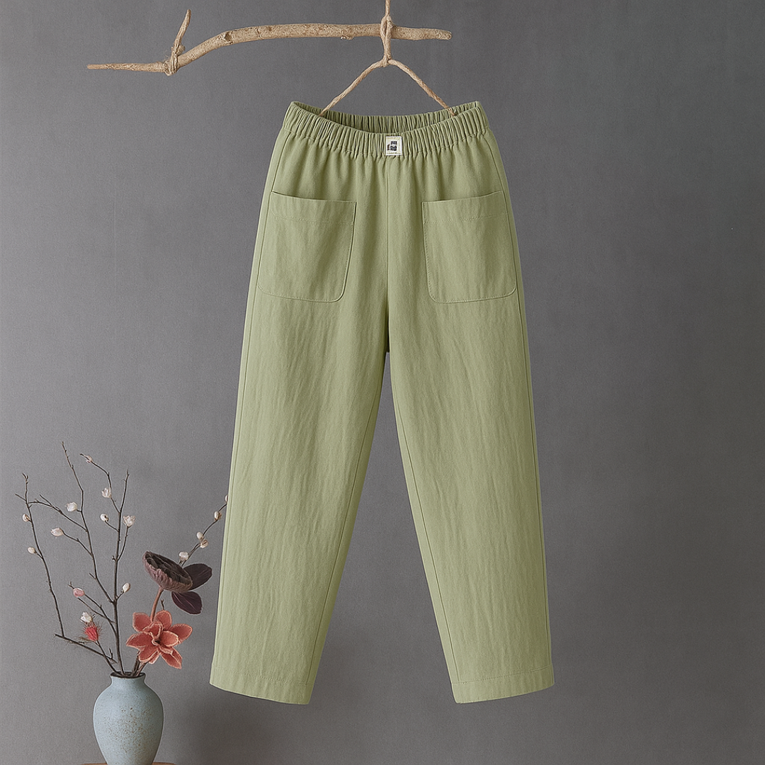 Viviana™ | Pantaloni Casual in Cotone e Lino con Elastico in Vita