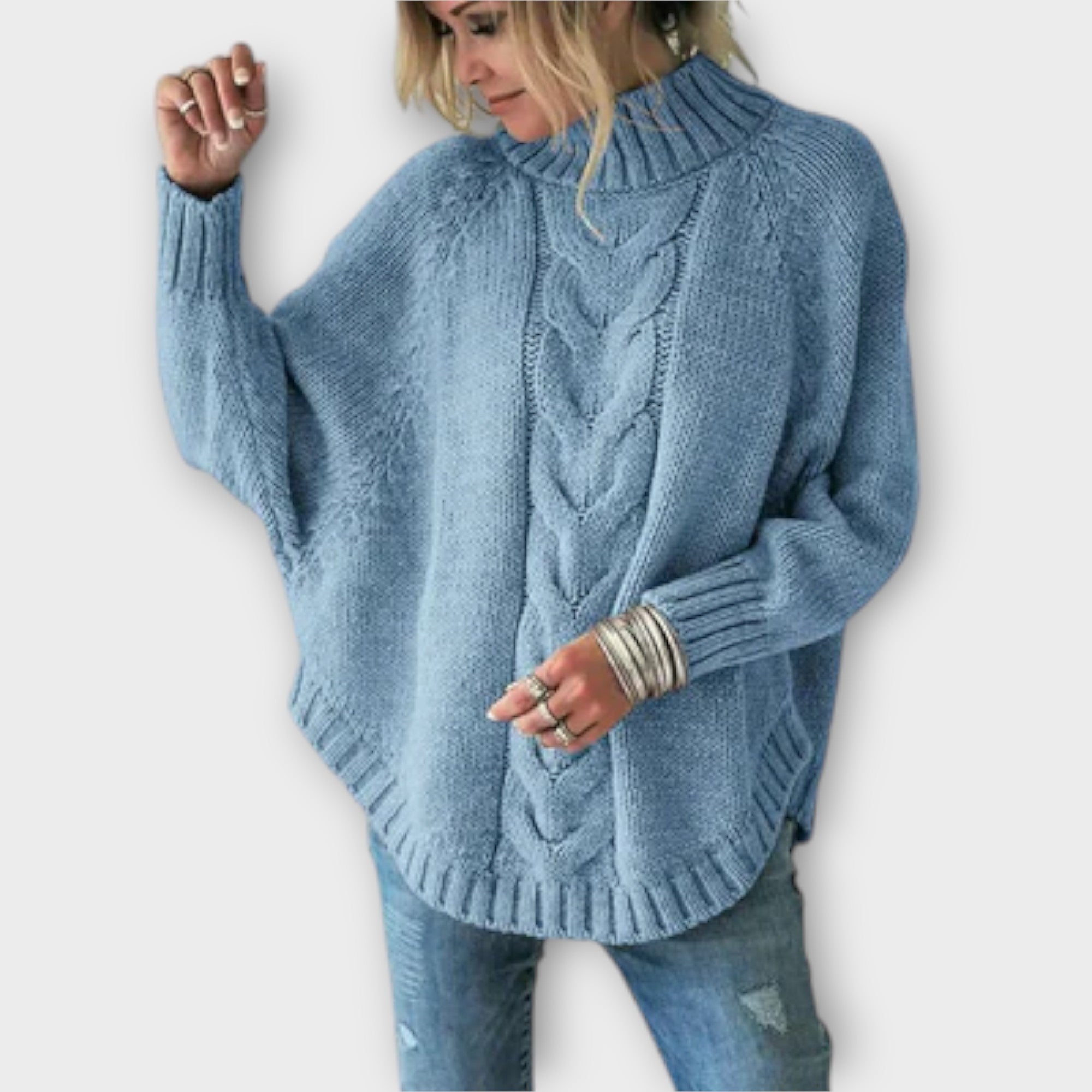 Viviana™ | Maglione lavorato a maglia con motivo a treccia