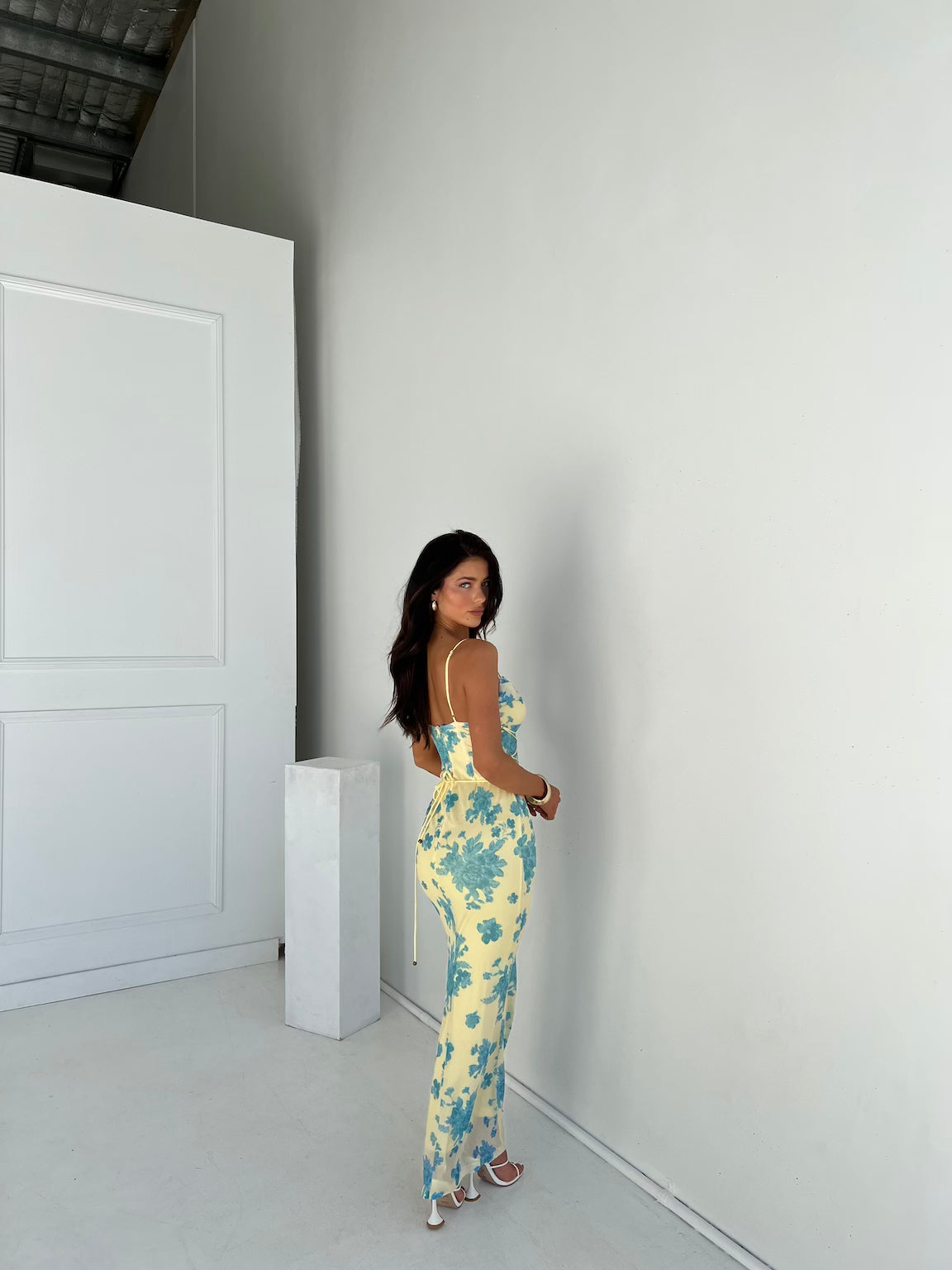 Viviana™ | Abito Maxi Floreale Senza Maniche