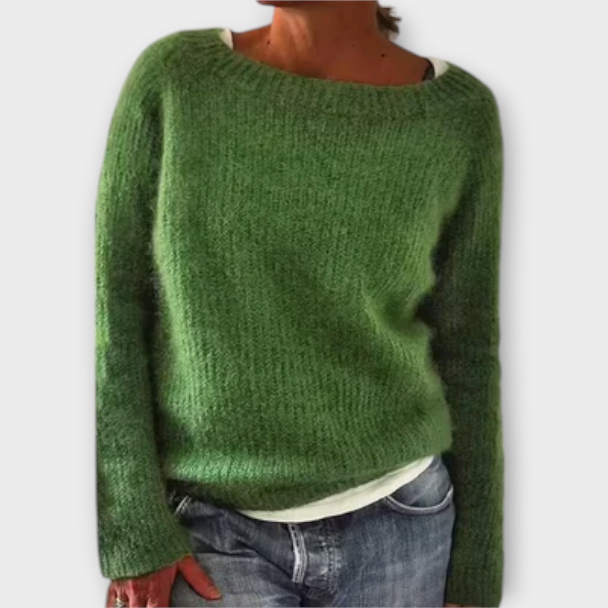 Viviana™ | Maglione a Maglia di Colore Solido