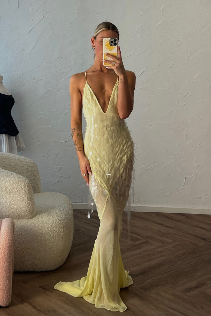 Viviana™ | Abito Maxy Senza Maniche con Scollatura a V