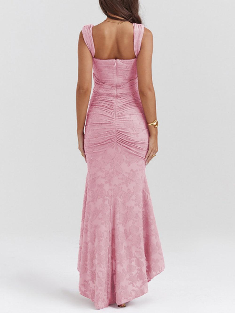 Viviana™ | Abito maxi floreale blu campanula