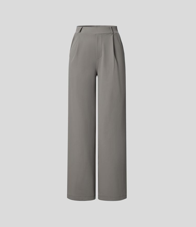 Viviana™ | Pantaloni Svasati ColaTek Air™ con Vita Alta e Tasche con Zip Laterali