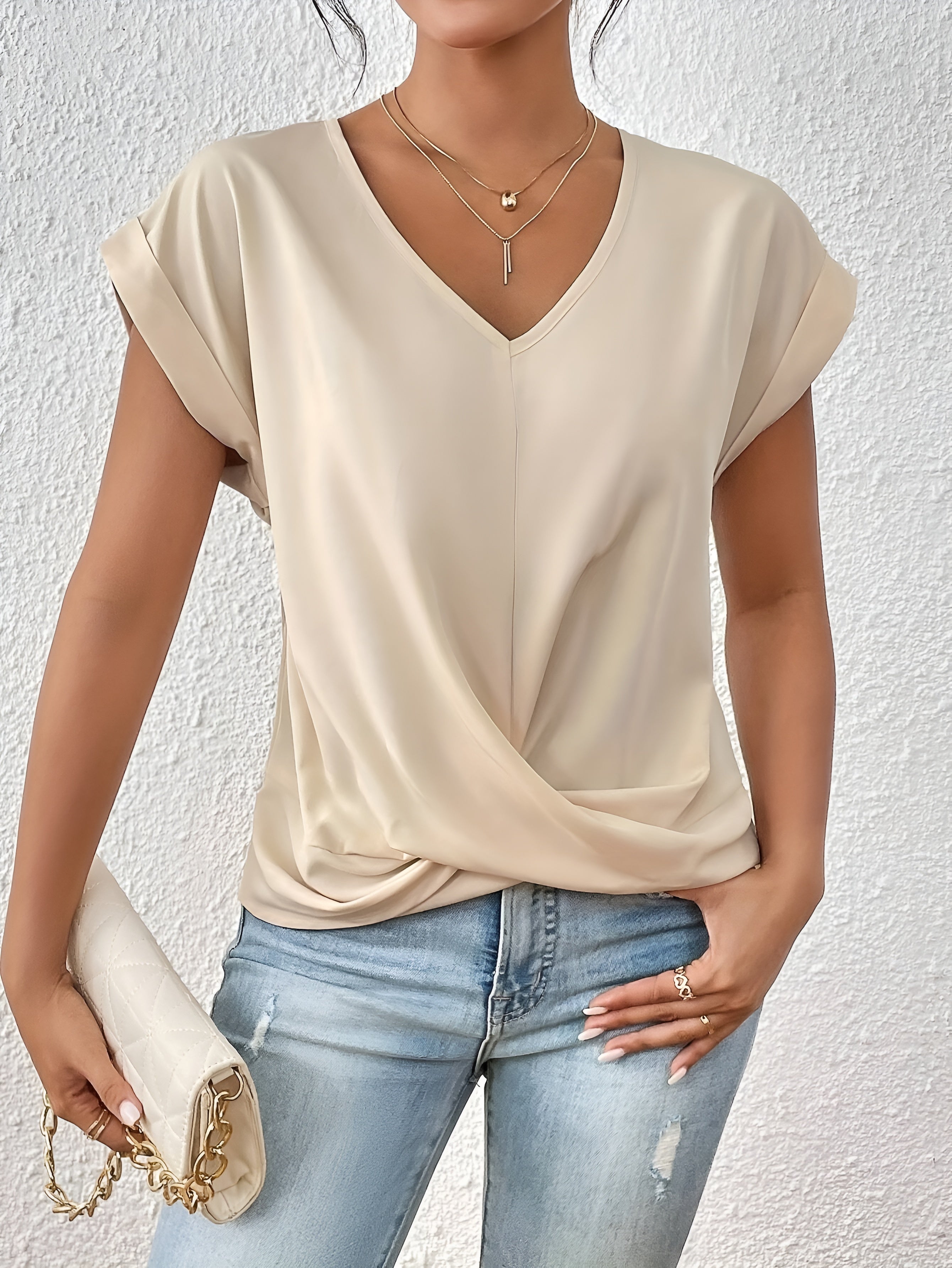 Viviana™ | T-shirt Casual con Scollo a Cuore a V