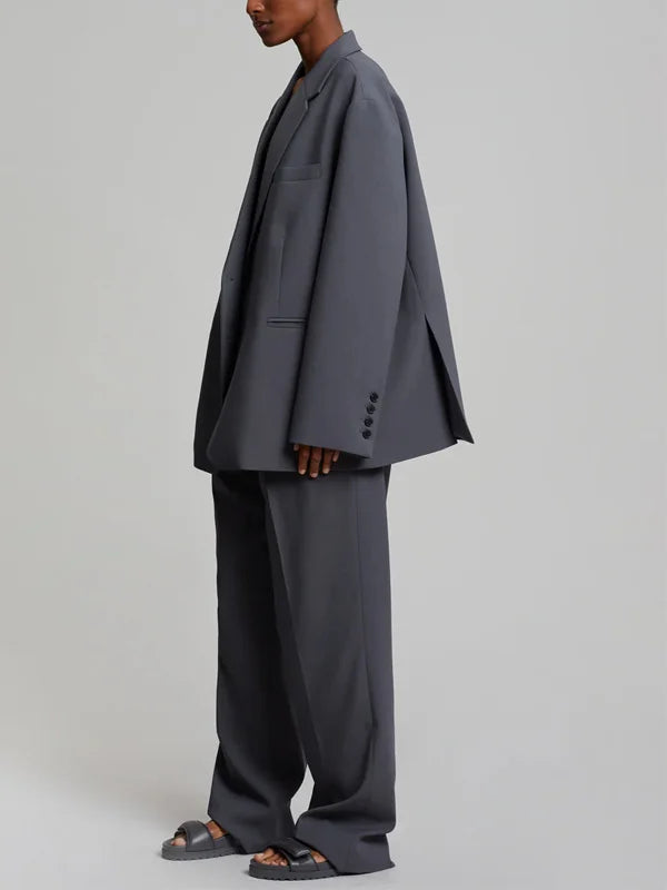 Viviana™ | Blazer Grigio Oversize