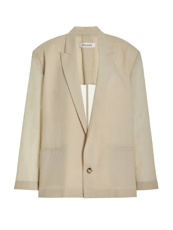 Viviana™ | Blazer Overdimensionato in Mistura di Lino