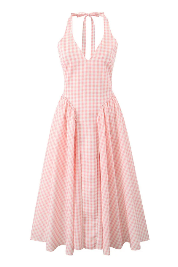Viviana™ | Abito Midi a Fantasia Check