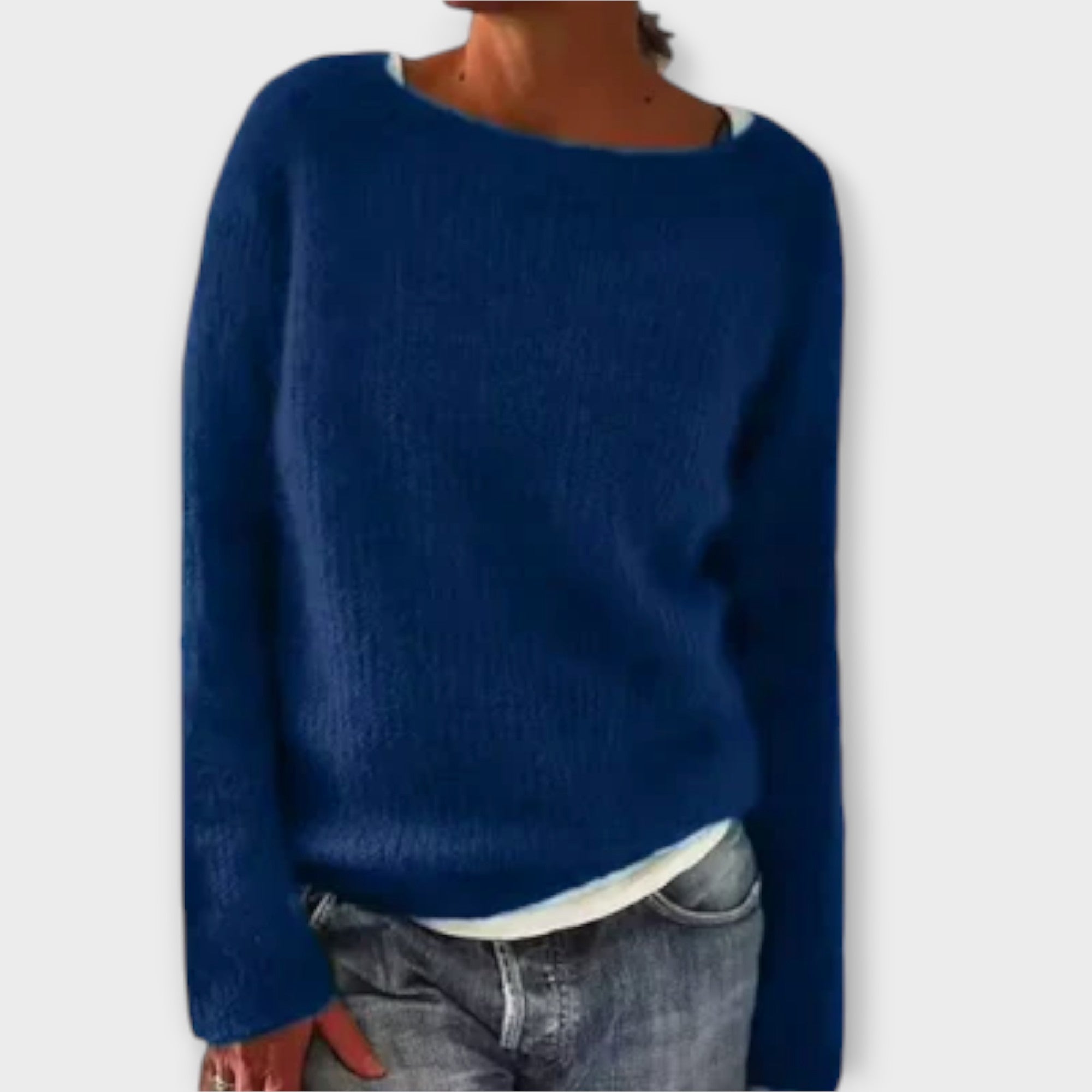 Viviana™ | Maglione a Maglia di Colore Solido