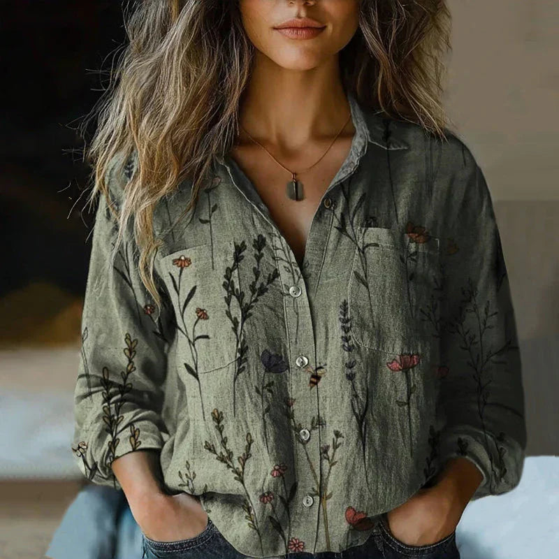 Viviana™ | Blusa Vintage Stampata