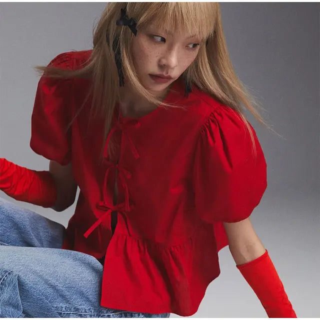 Viviana™ | Blusa Trendy con Stampa Leopardata e Maniche Voluminose