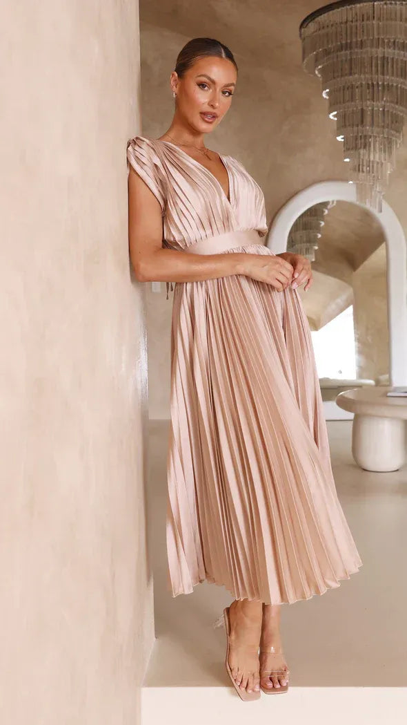 Viviana™ | Abito Maxi con Scollatura a V Profonda