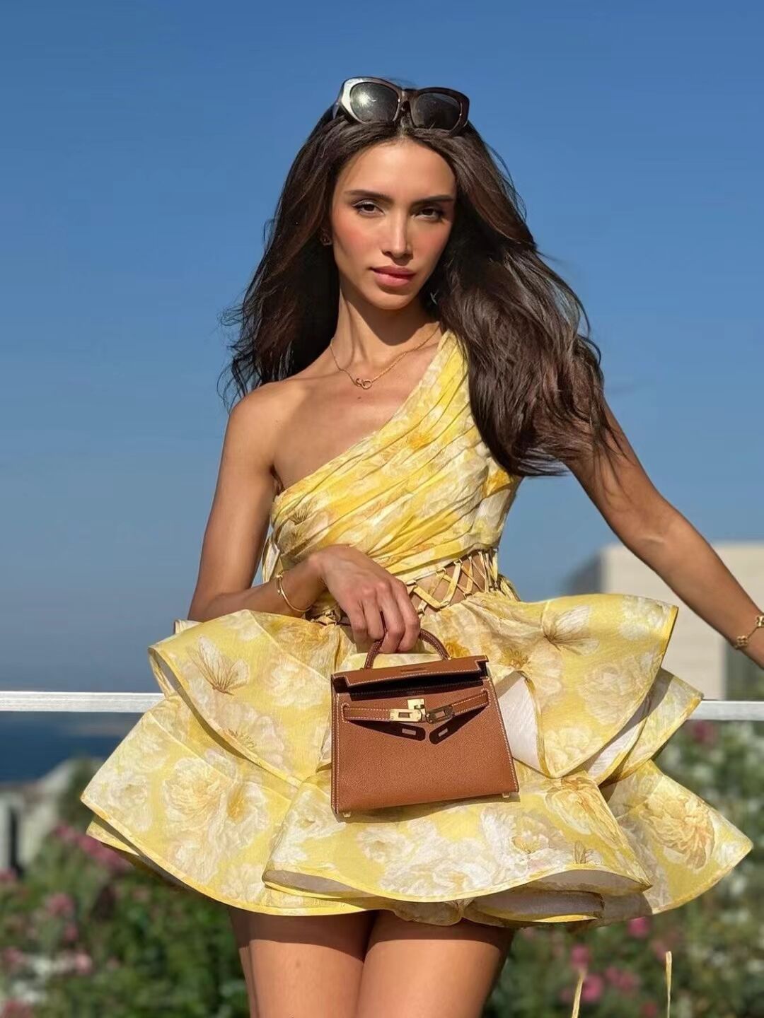 Viviana™ | Abito Mini Floreale a Spalla Unica