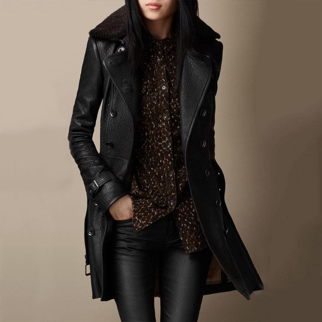 Viviana™ | Cappotto Trench in Pelle