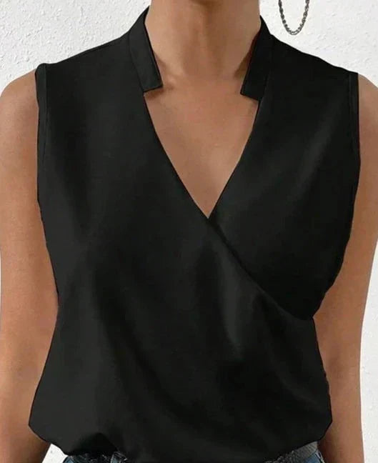 Viviana™ | Top Elegante Senza Maniche in Tinta Unita