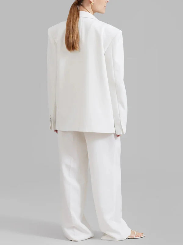 Viviana™ | Blazer Bianco Oversize Doppiopetto