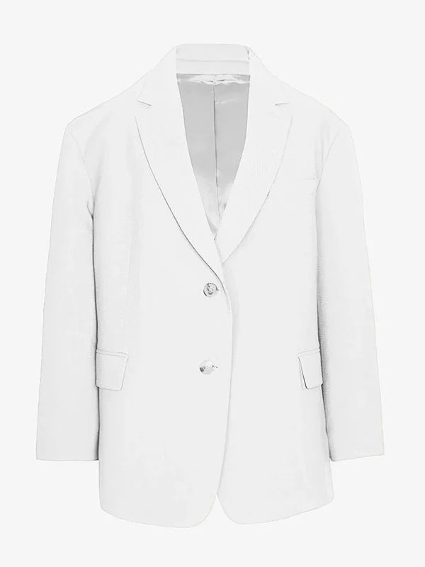 Viviana™ | Blazer Oversized Clean-Line Bianco