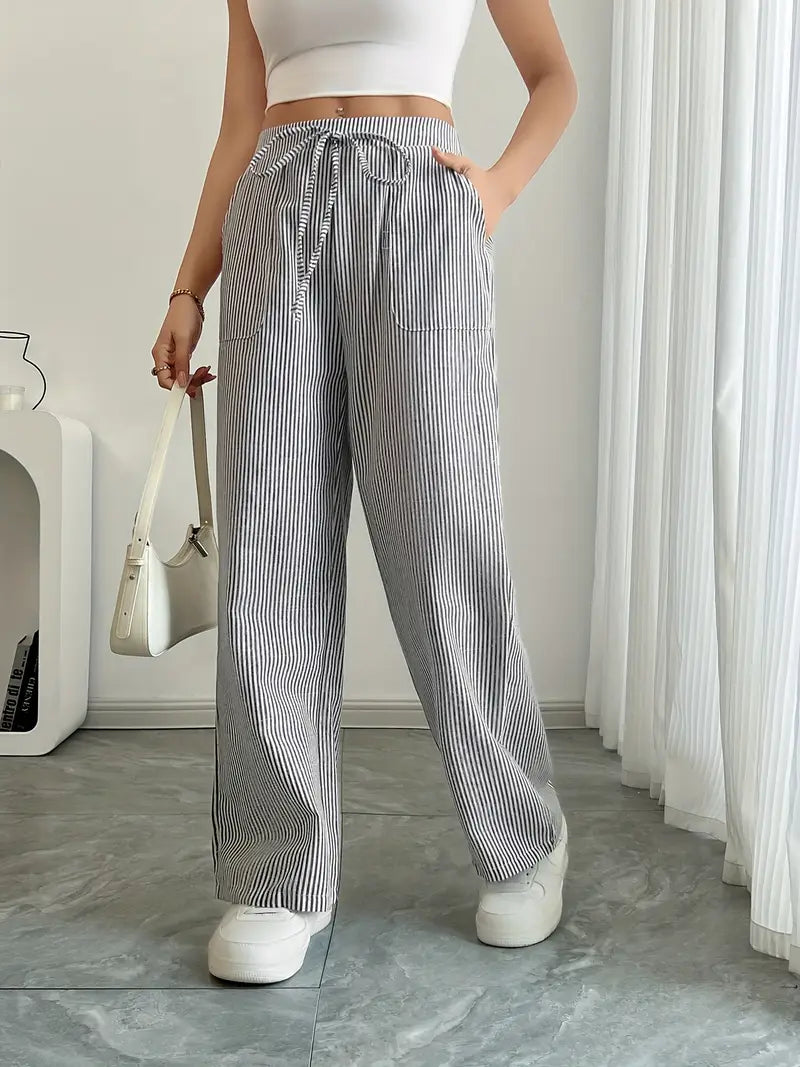 Viviana™ | Eleganti Pantaloni a Righe con Tasche