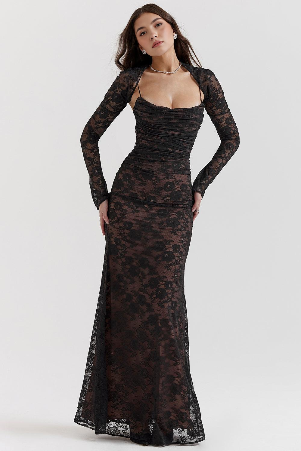 Viviana™ | Abito Maxi in Pizzo
