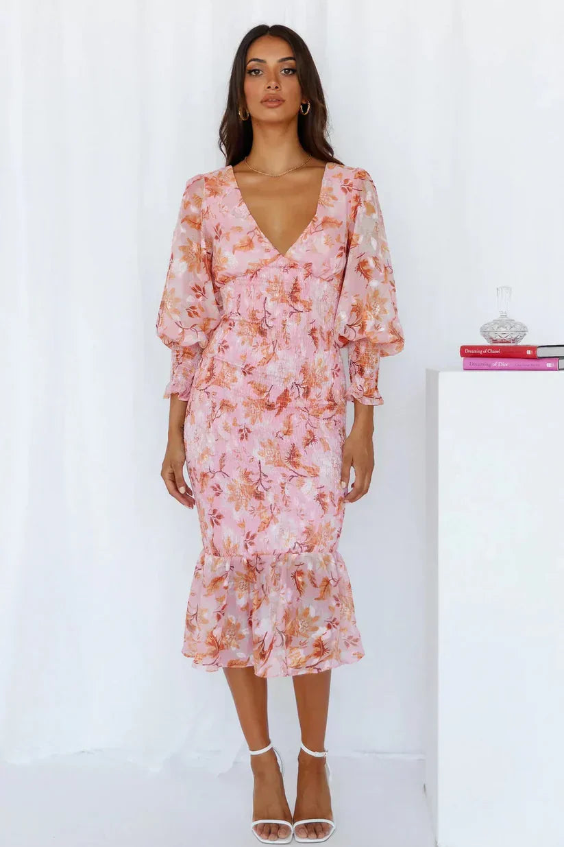 Viviana™ | Abito con Fiori Stupendo