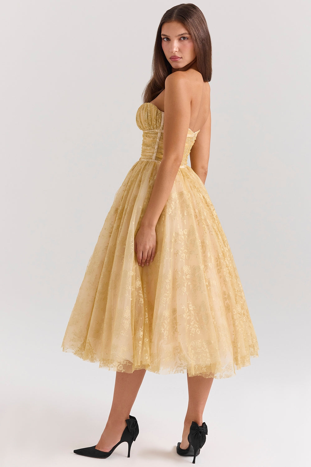 Viviana™ | Vestito Corsetto Dorato
