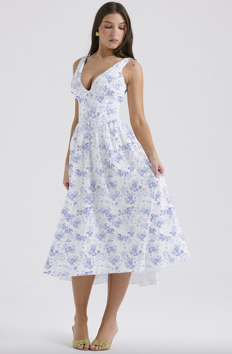 Viviana™ | Abito Midi Estivo a Fiori Colorati