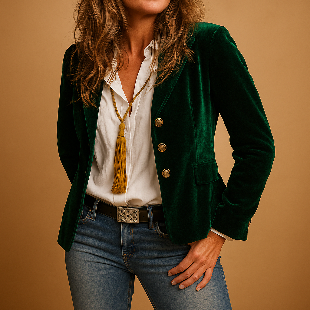 Viviana™ | Blazer slim-fit retro con revers e tasche per donne