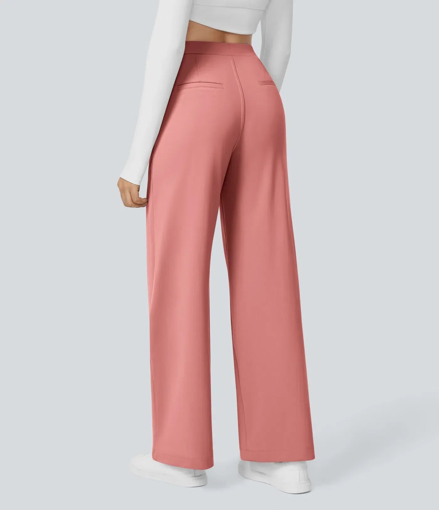 Viviana™ | Pantaloni Svasati ColaTek Air™ con Vita Alta e Tasche con Zip Laterali