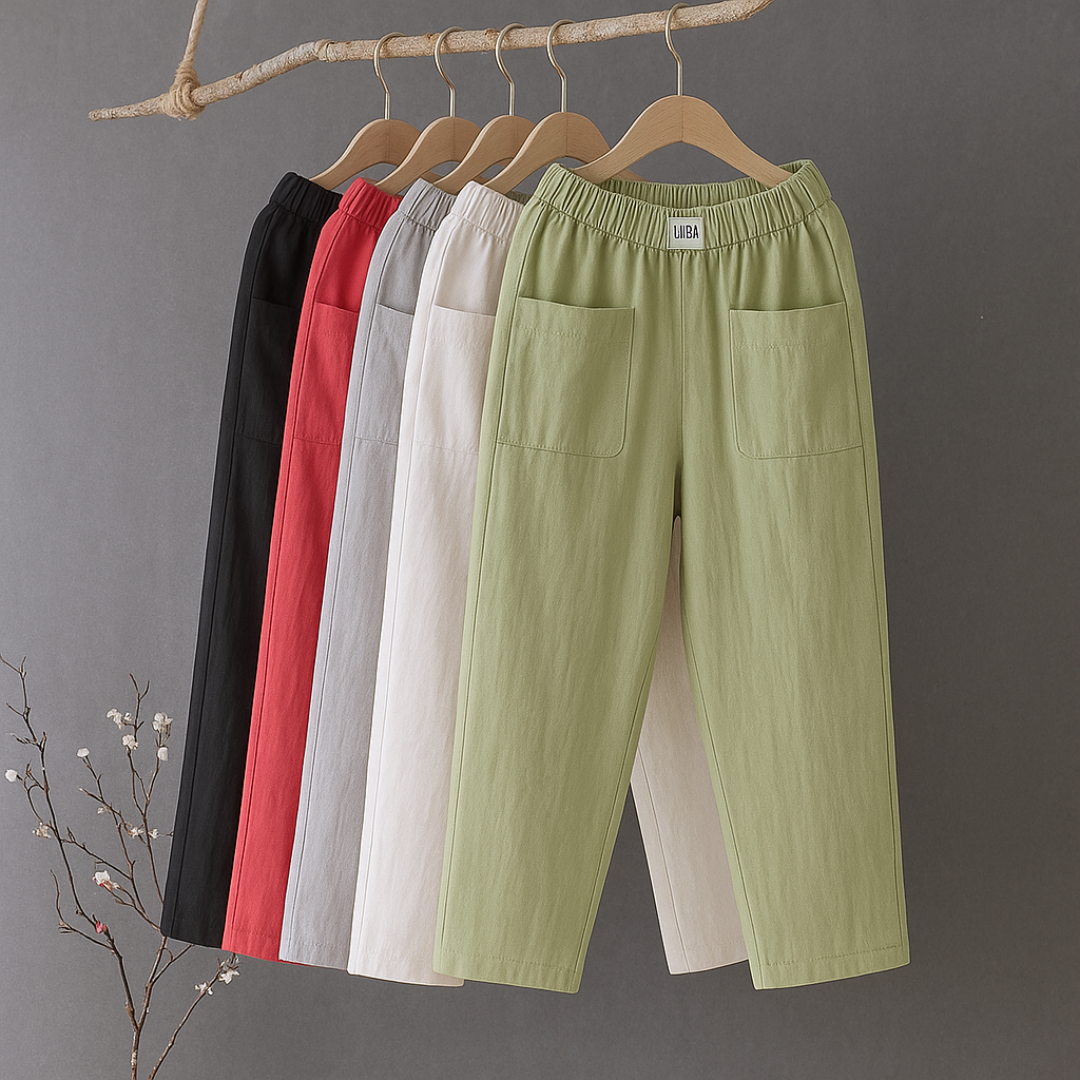 Viviana™ | Pantaloni Casual in Cotone e Lino con Elastico in Vita