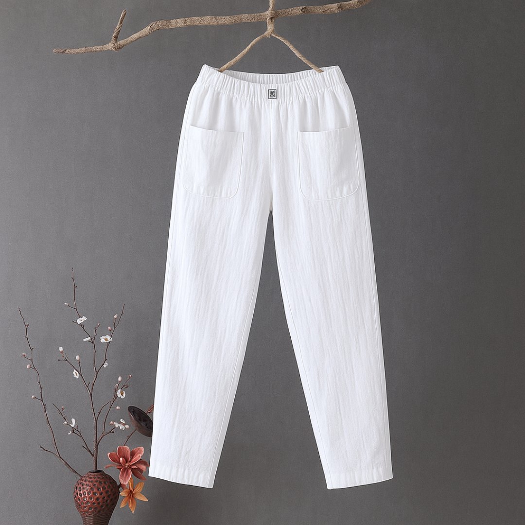Viviana™ | Pantaloni Casual in Cotone e Lino con Elastico in Vita