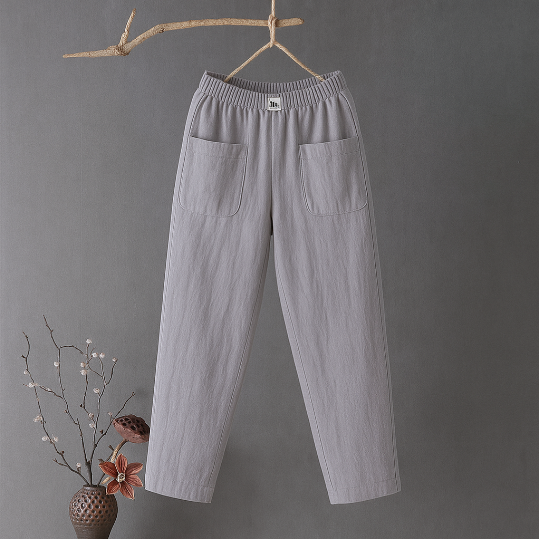Viviana™ | Pantaloni Casual in Cotone e Lino con Elastico in Vita