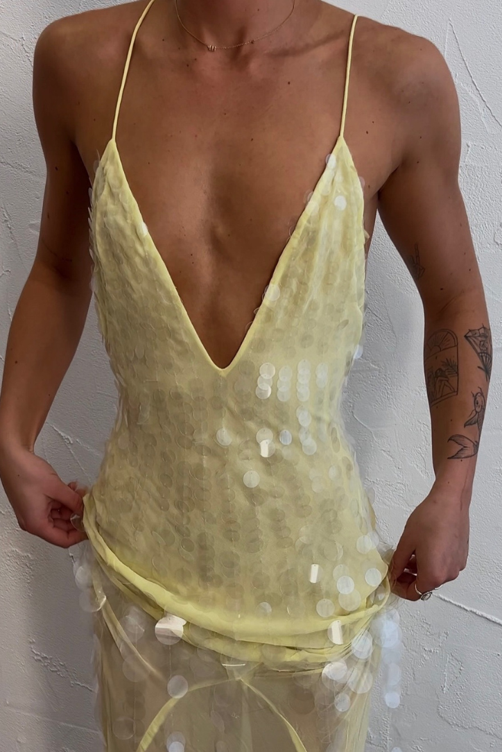 Viviana™ | Abito Maxy Senza Maniche con Scollatura a V