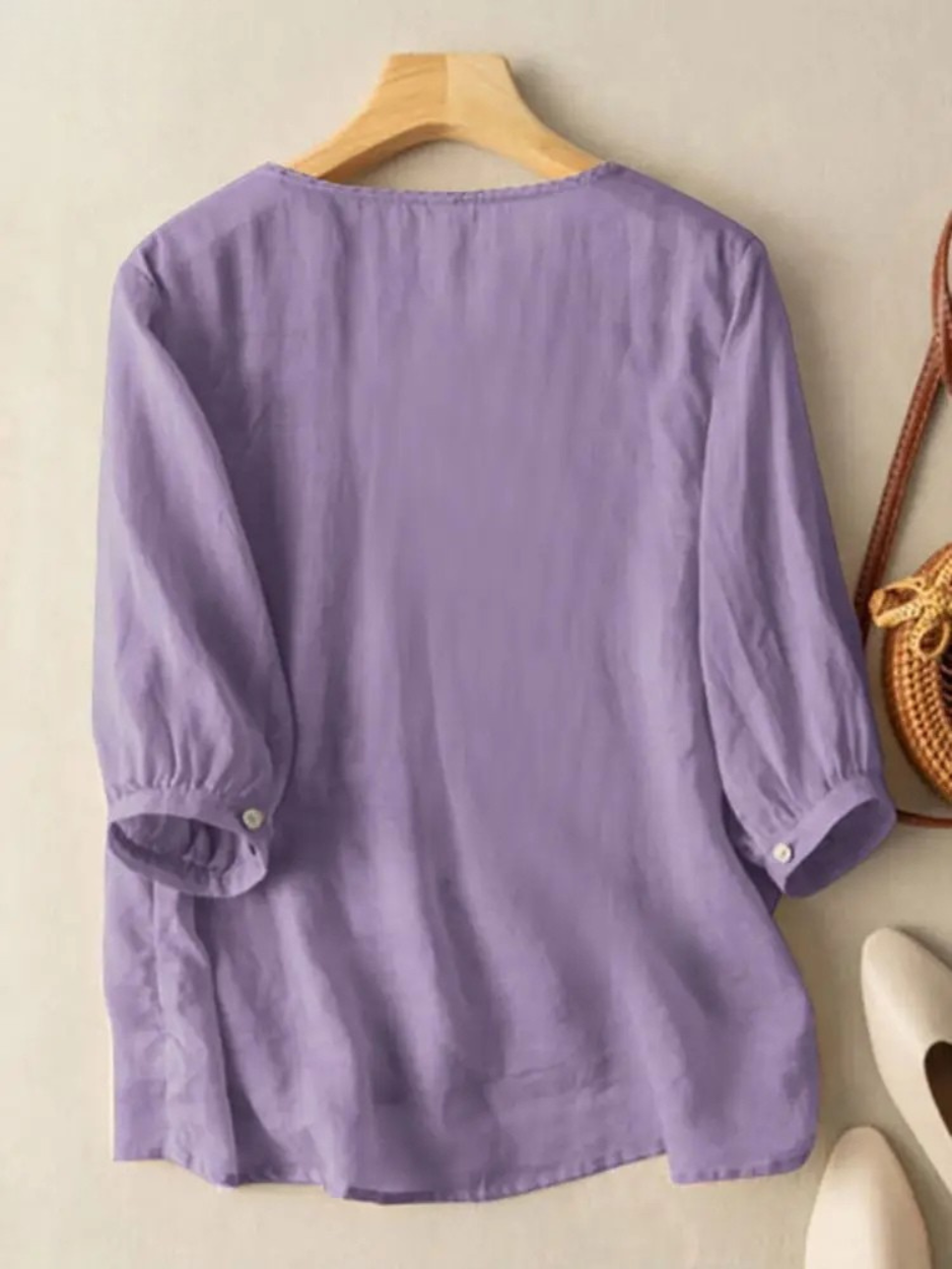 Viviana™ | Blusa Boho Ricamata in Cotone (Vestibilità Piccola)