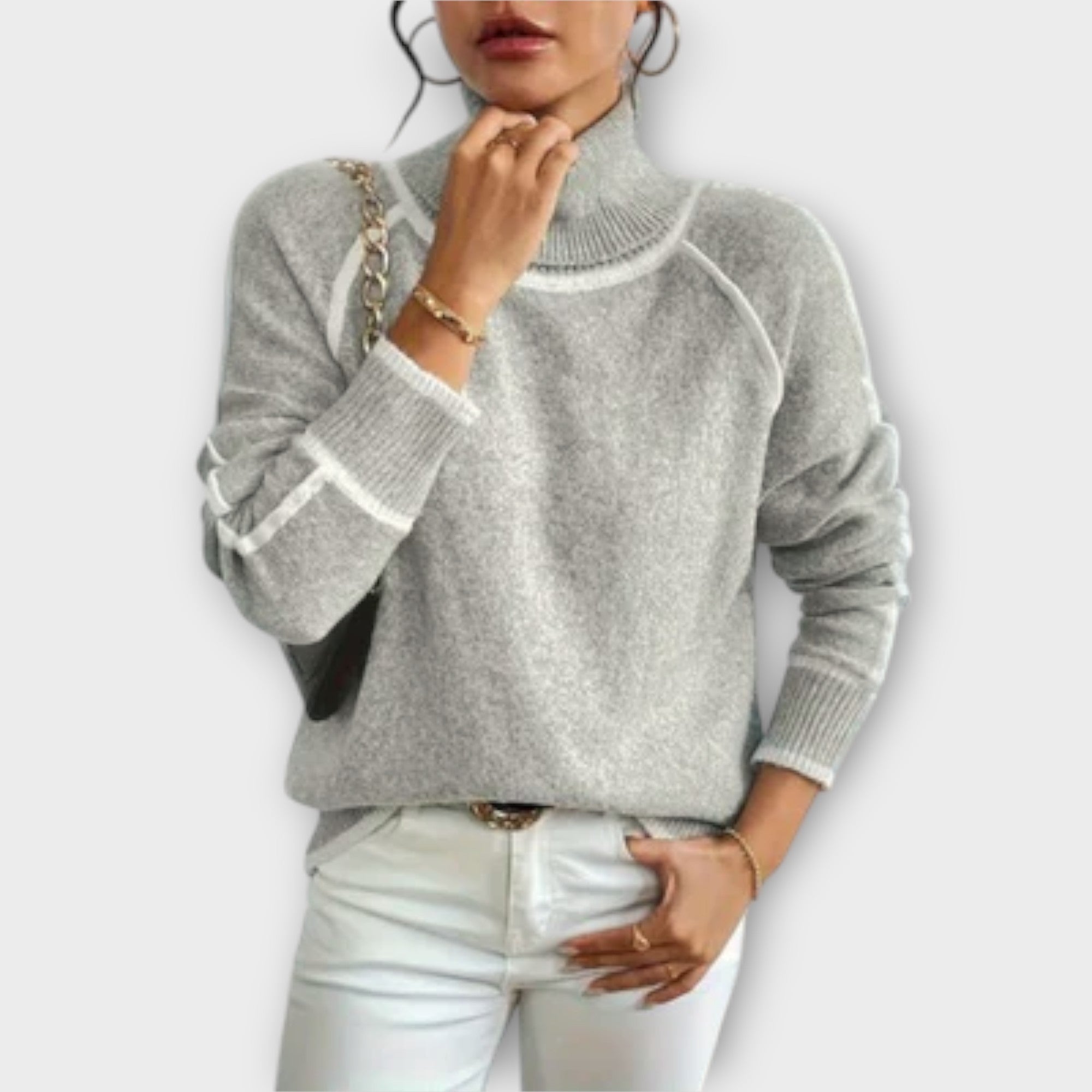 Viviana™ | Maglione Collo Alto Casual