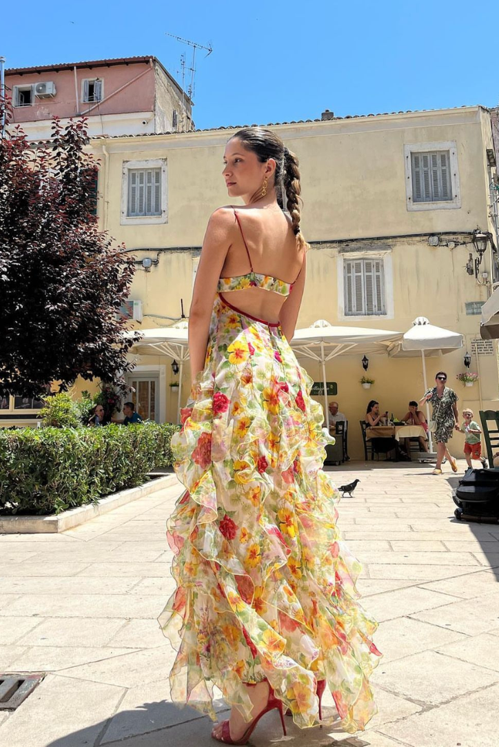 Viviana™ | Abito Maxi con Volant