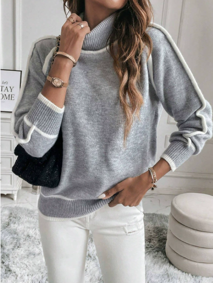 Viviana™ | Maglione Collo Alto Casual