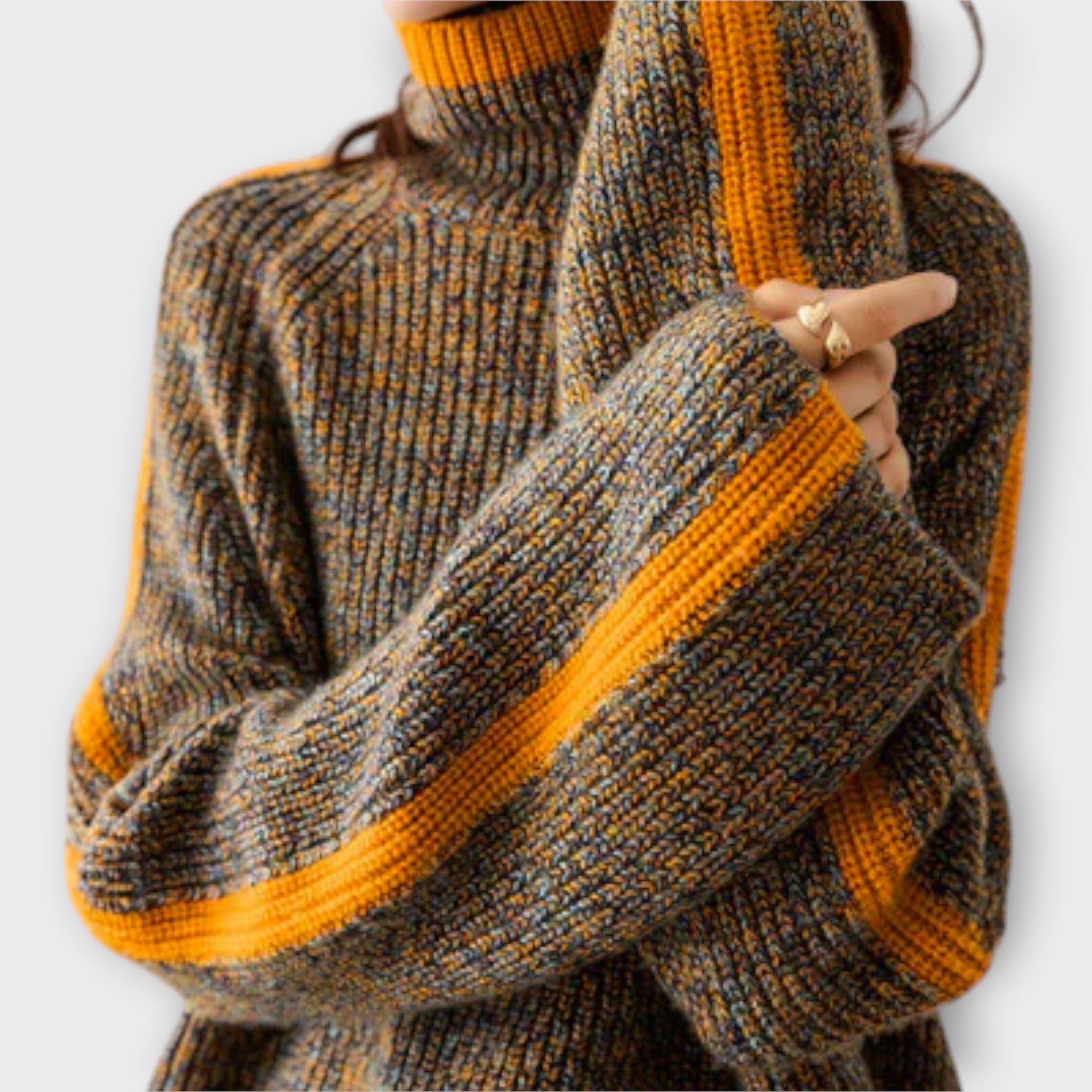 Viviana™ | Maglione Vintage con Collo Alto