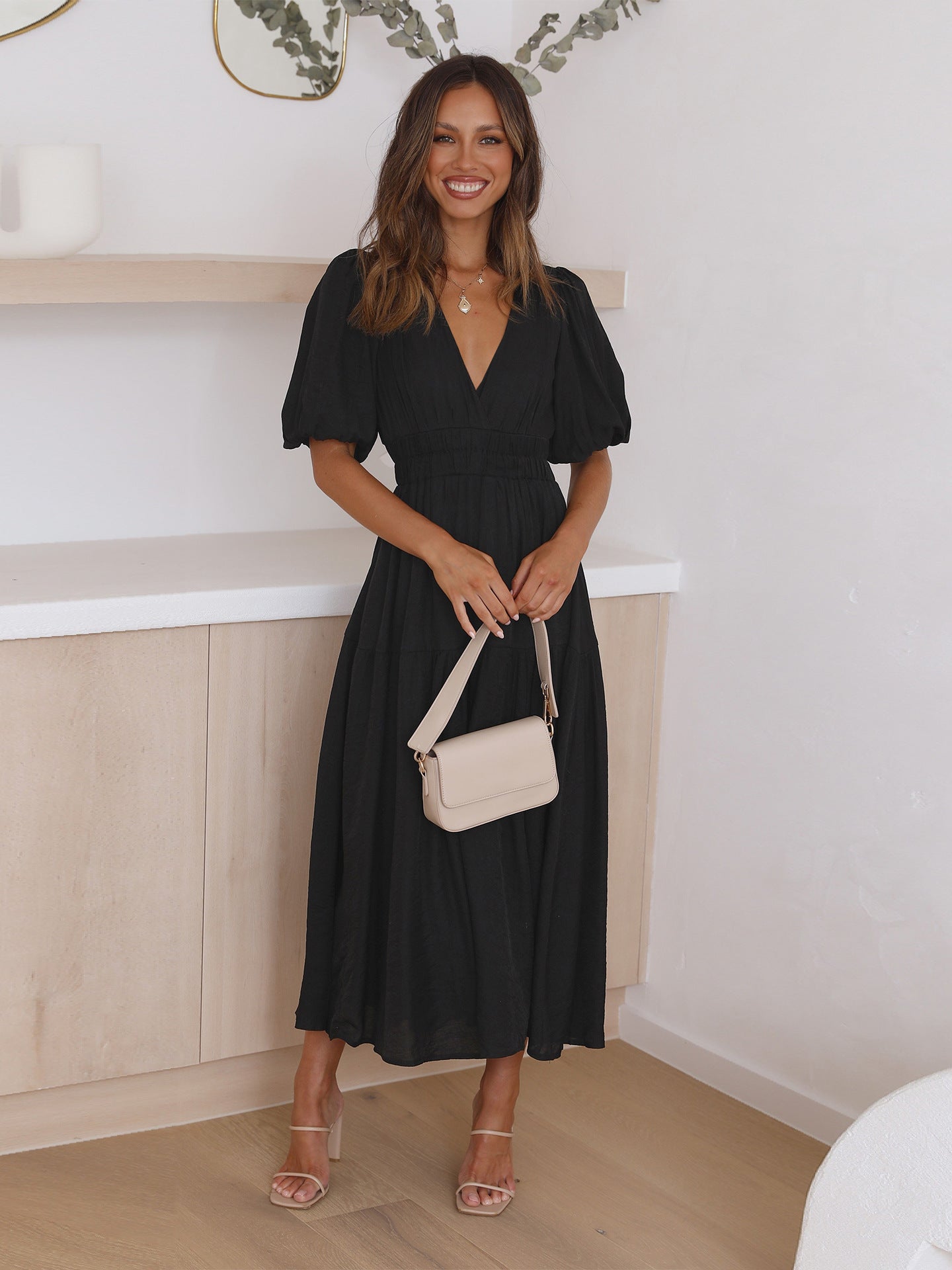 Viviana™ | Abito con Maniche a Palloncino