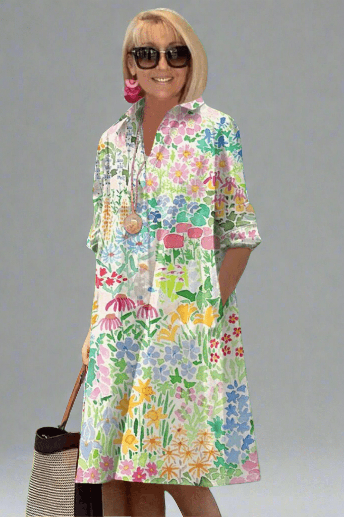 Viviana™ - Vestito Estivo Floreale di Lusso per uno Stile Senza Sforzo