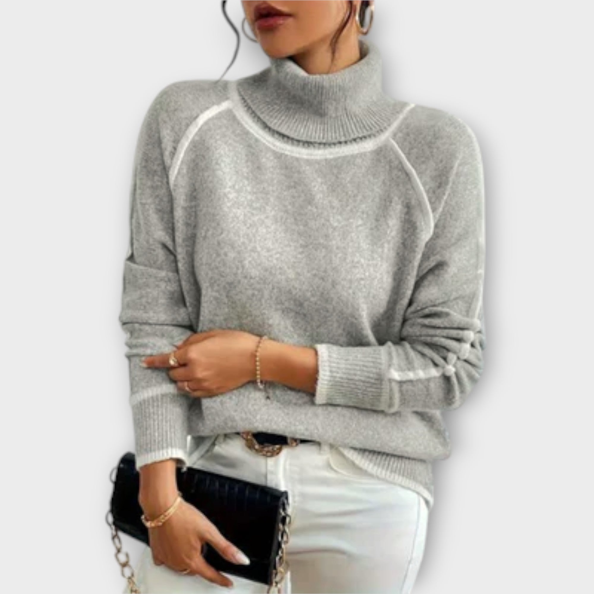 Viviana™ | Maglione Collo Alto Casual