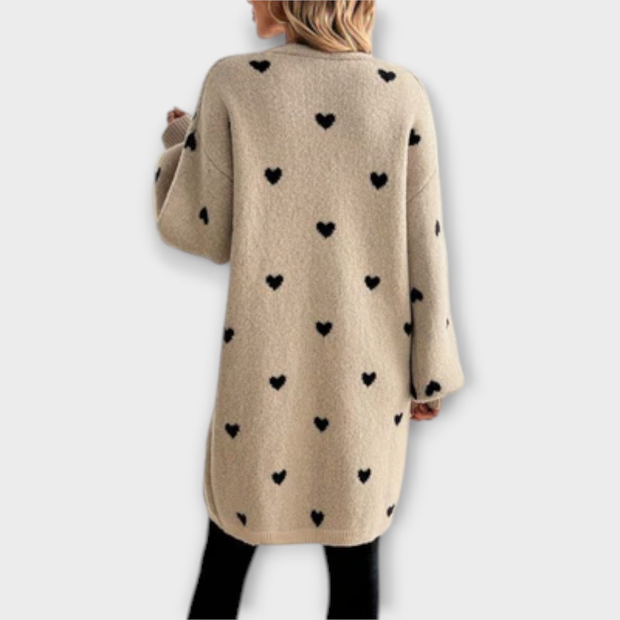 Viviana™ | Cardigan con Motivo a Cuori