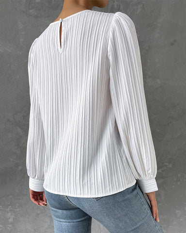Viviana™ | Elegante Blusa con Maniche a Lanterna