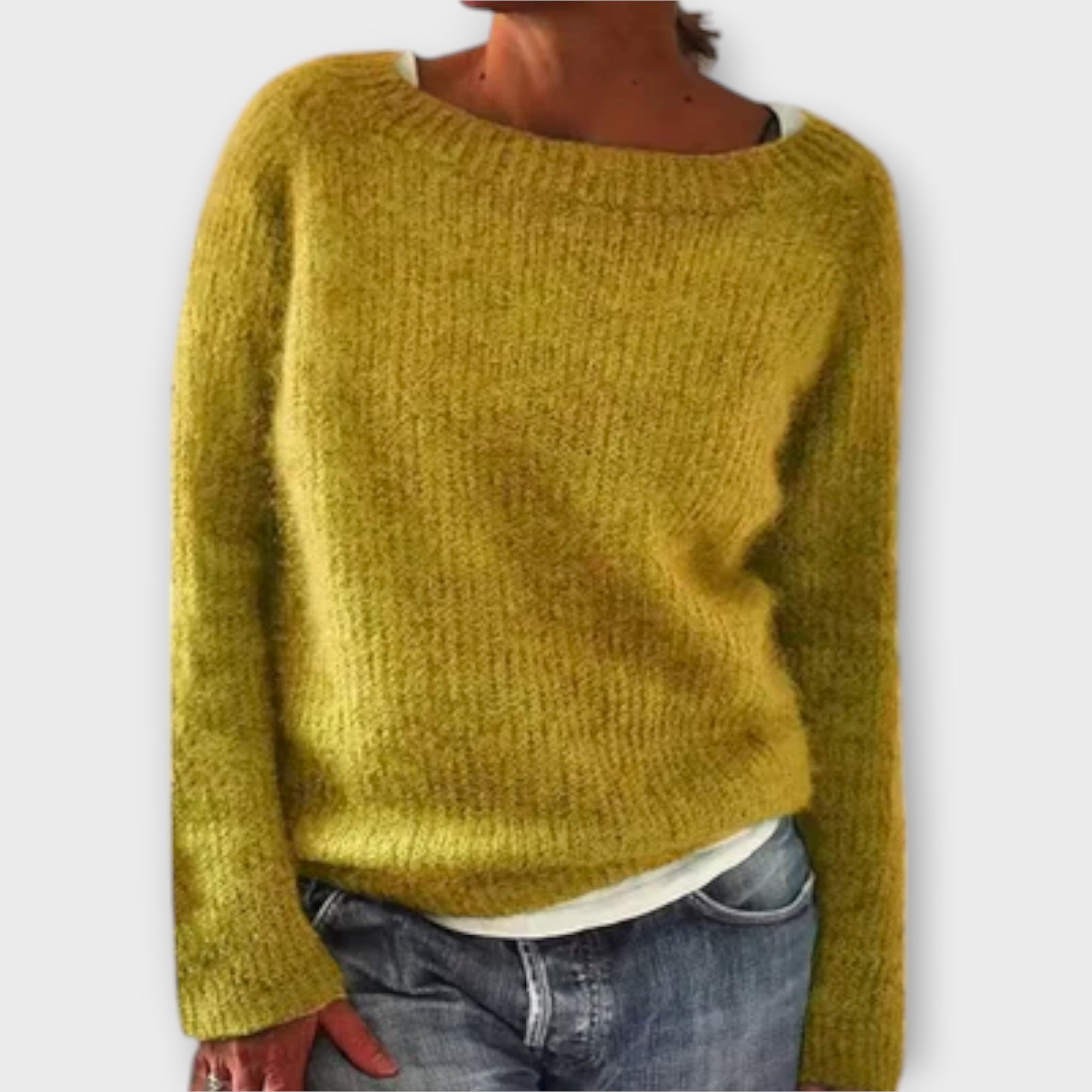 Viviana™ | Maglione a Maglia di Colore Solido