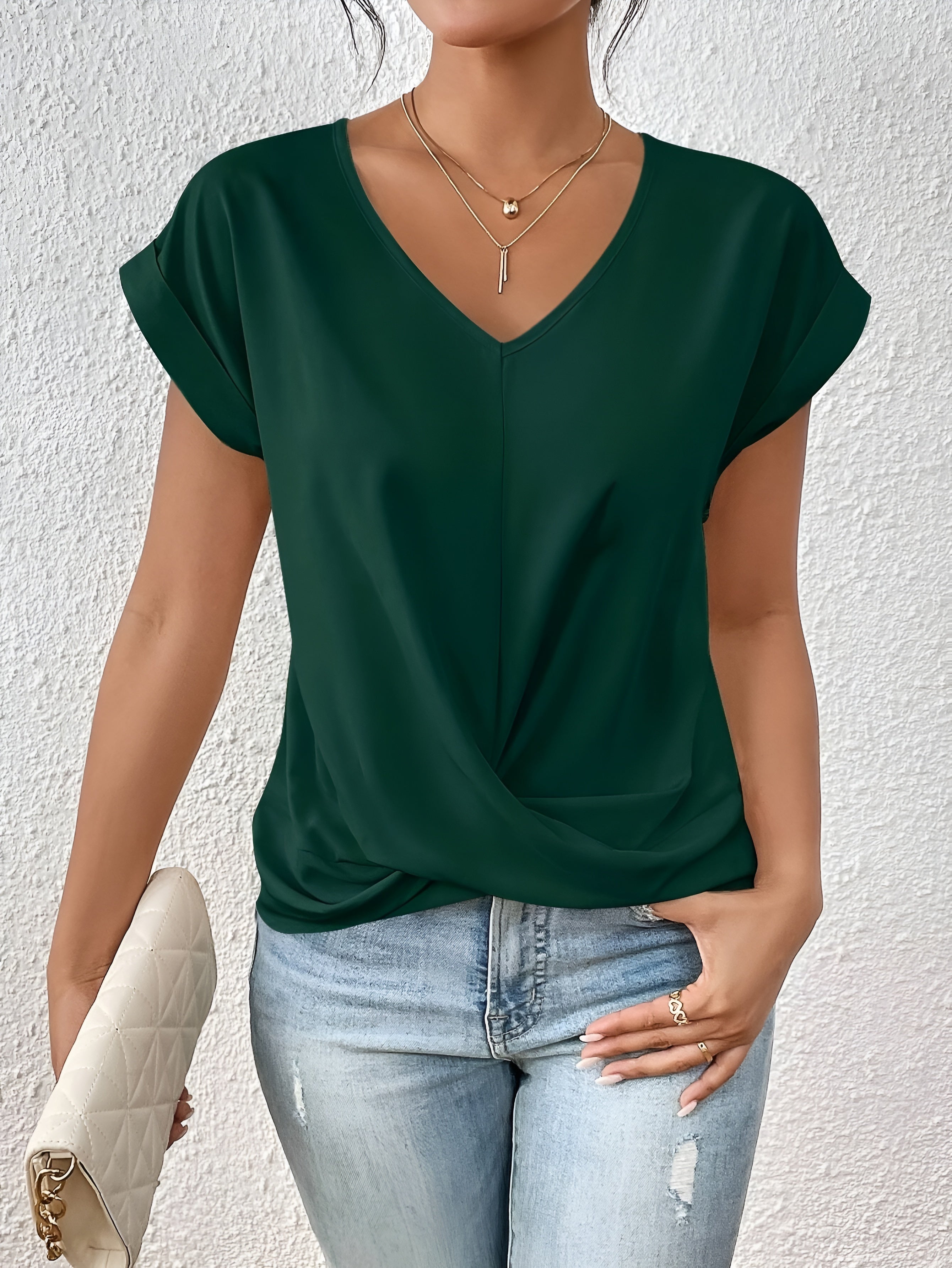Viviana™ | T-shirt Casual con Scollo a Cuore a V