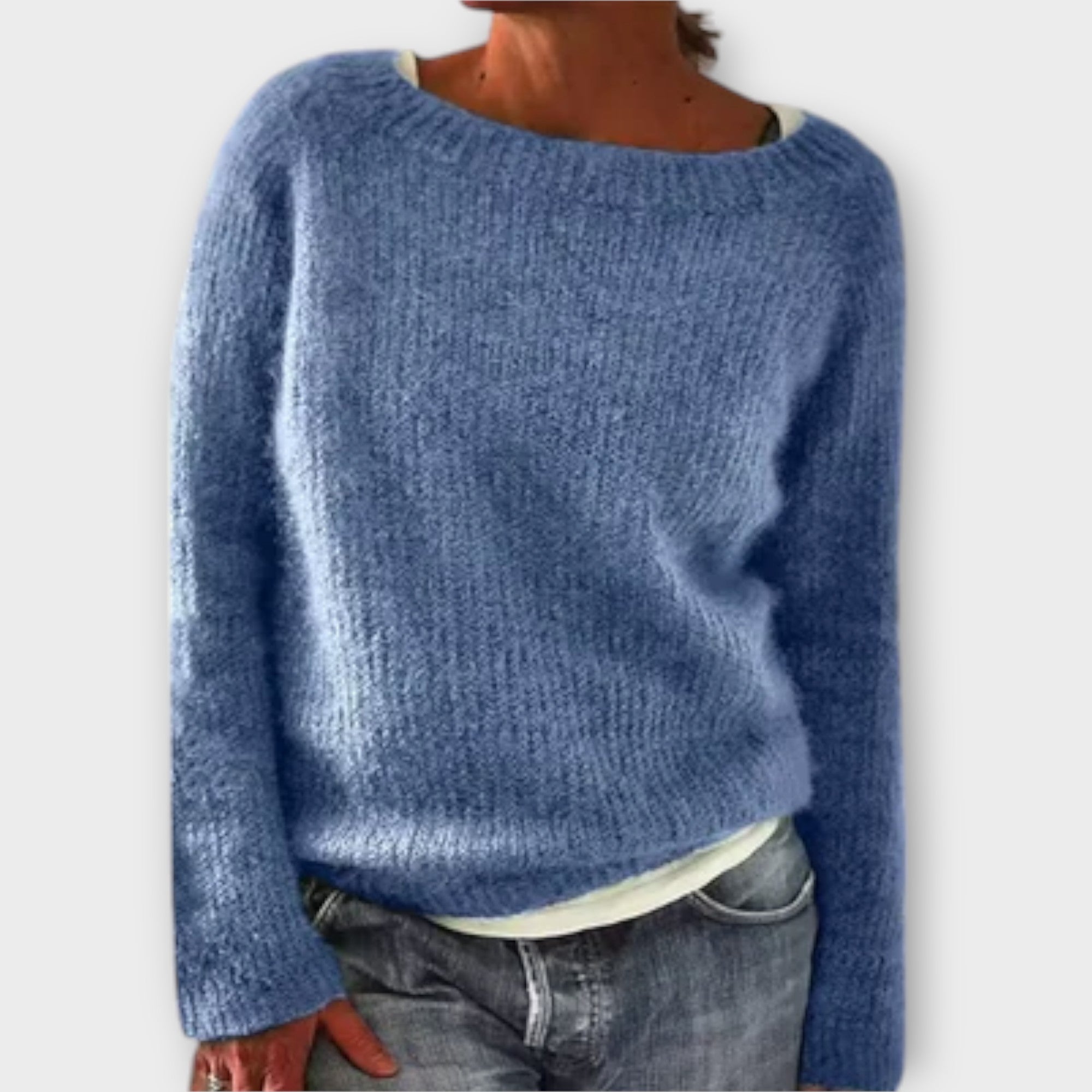 Viviana™ | Maglione a Maglia di Colore Solido