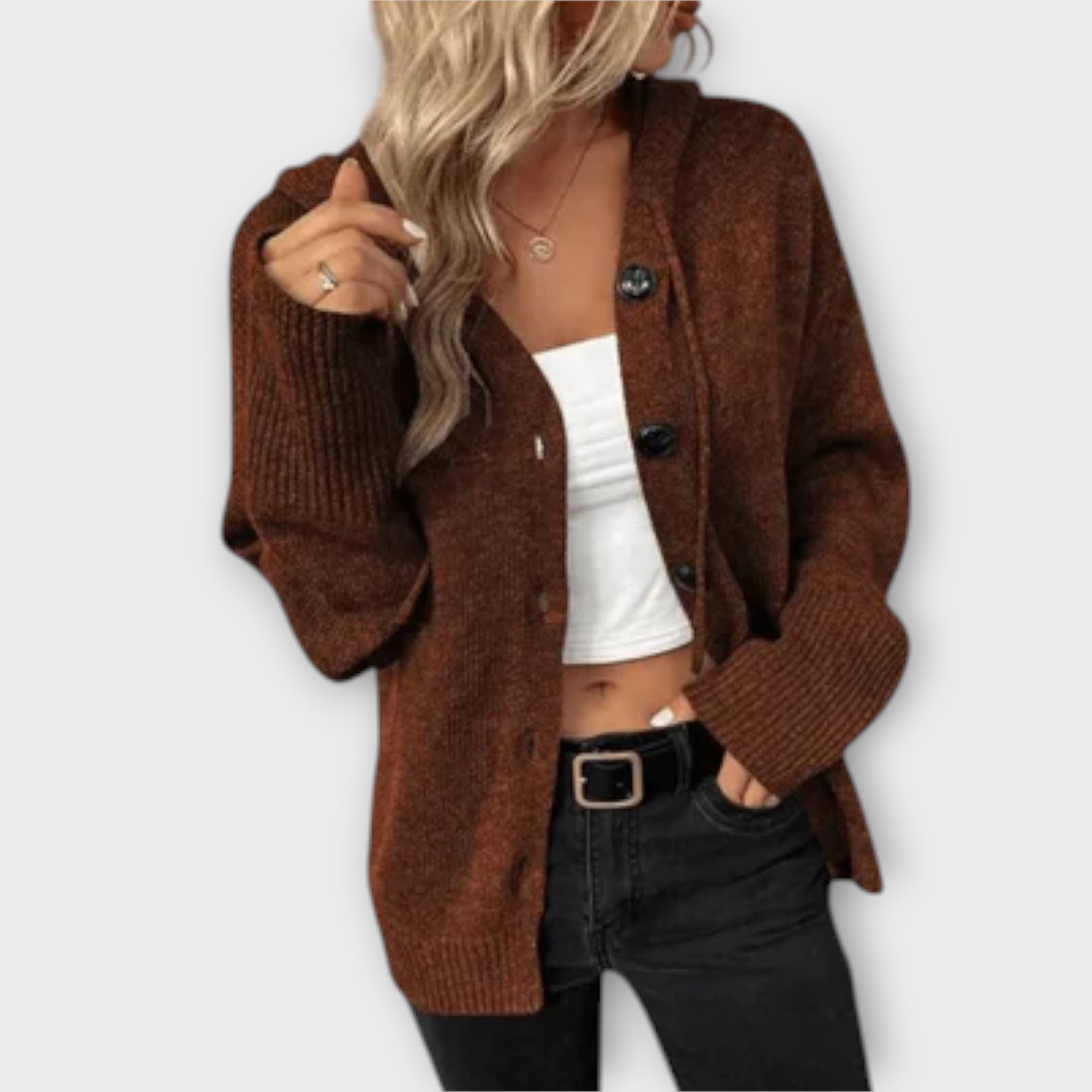 Viviana™ | Cardigan Lavorato a Maglia con Bottoni