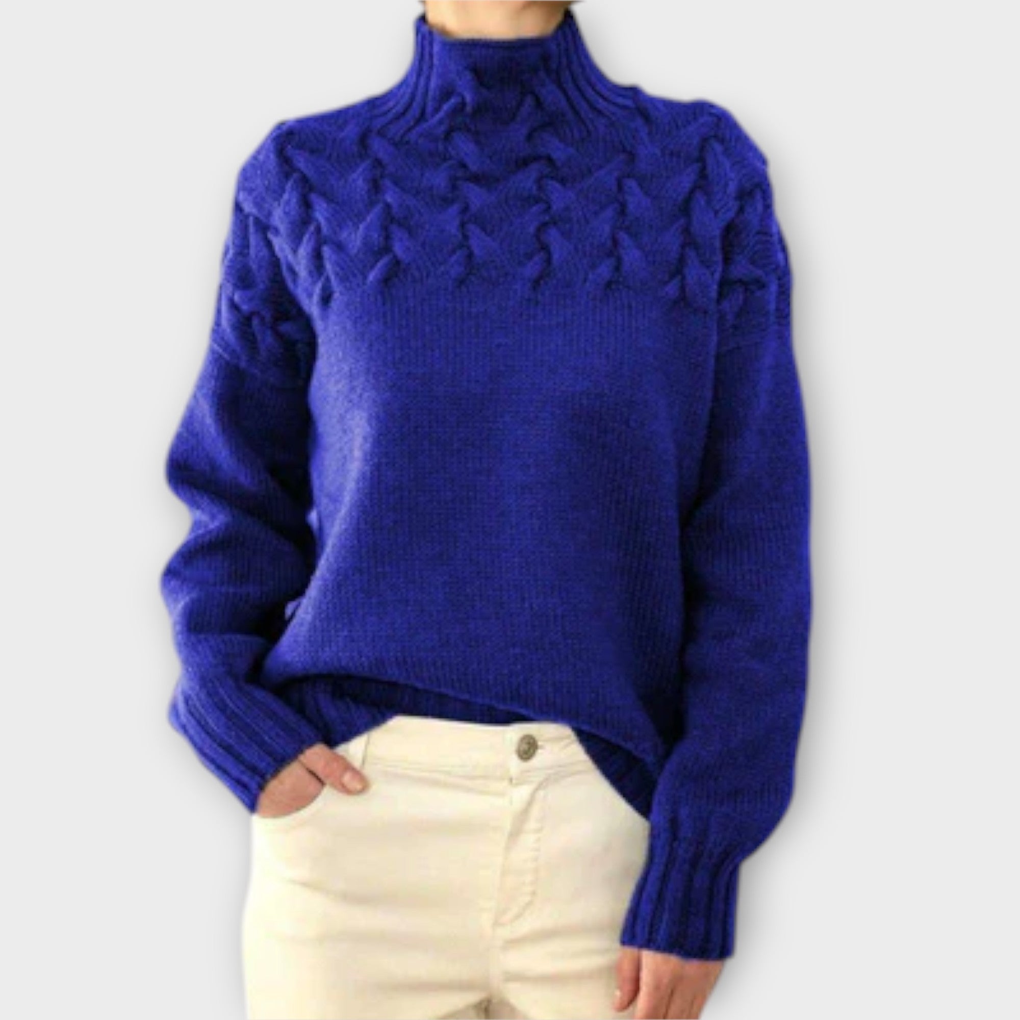 Viviana™ | Maglione da Donna con Dettagli a Treccia
