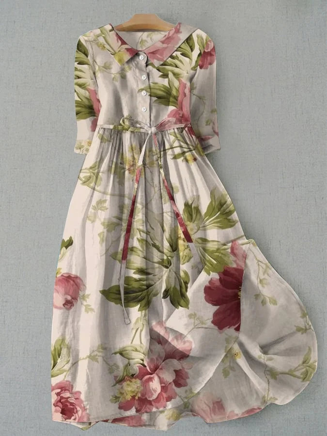 Viviana™ | Abito floreale vintage con lacci in vita