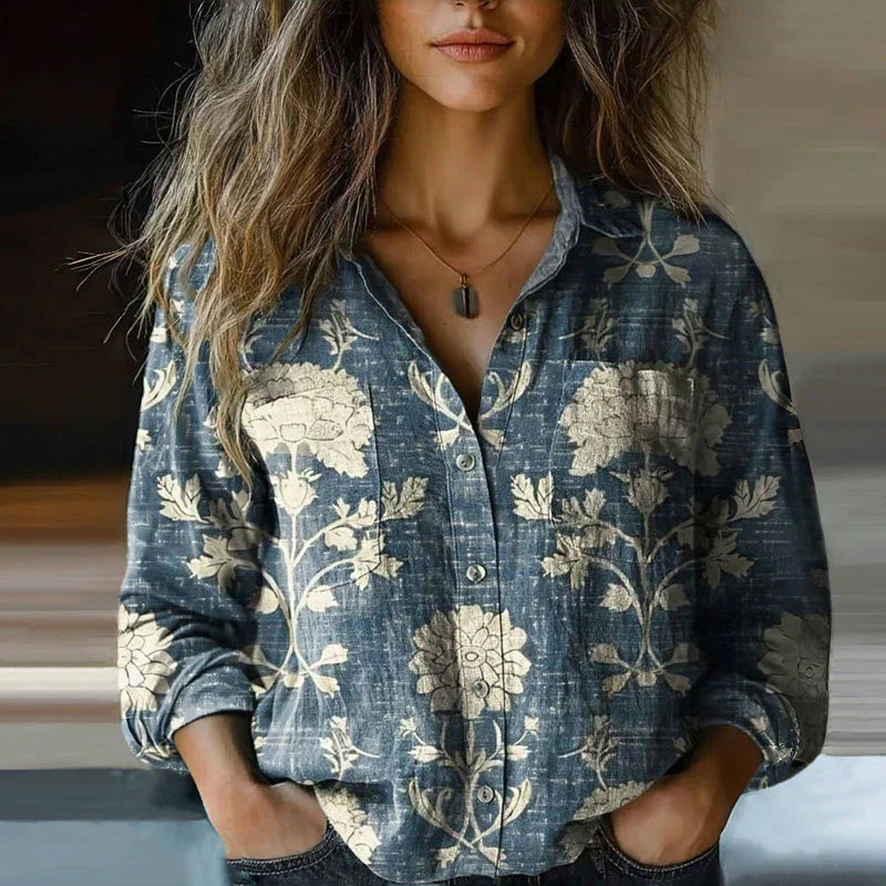 Viviana™ | Blusa Vintage Stampata