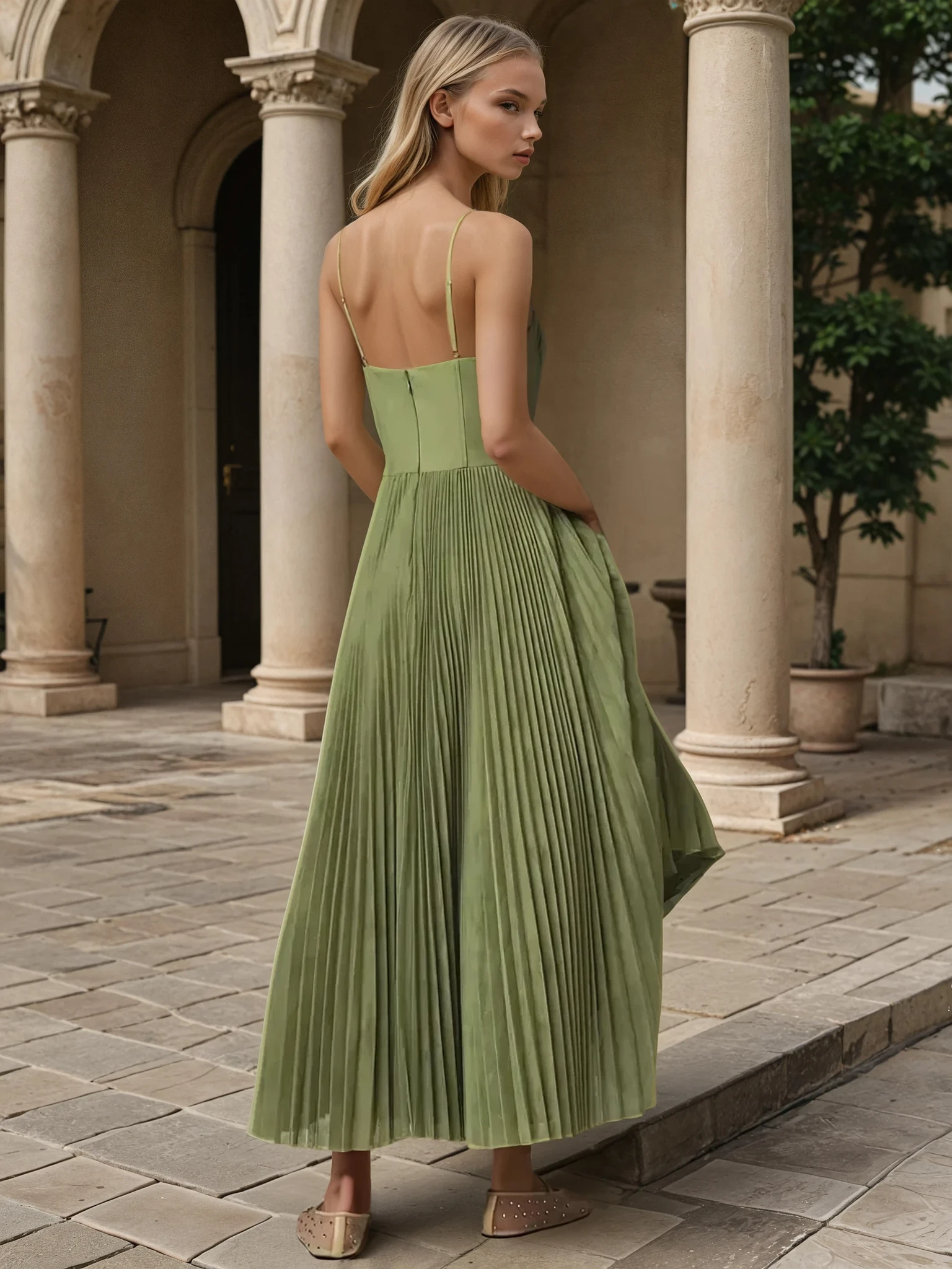 Viviana™ | Abito Midi Senza Maniche con Bustier